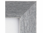 Plastový rám 50 cm x 70 cm Stříbrný metalický vzhled