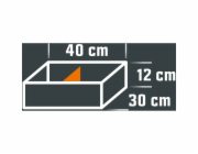 Eurobox-System Dělicí příčka systému Eurobox, bílá, 25,7 cm x 11 cm