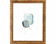 Zlatý dřevěný rám na obraz, 24 cm x 30 cm