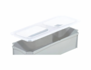 Eurobox-System Vkládací krabice systému Eurobox 1/4 napříč pro krabici 60 x 40 cm, průhledná
