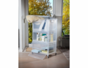 Eurobox-System Systémová krabice Eurobox s klopou, boční strana 40 x 30 x 22 cm, průhledná