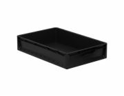 Eurobox-System Systémová krabice Eurobox s pevnou stěnou 60 cm x 40 cm x 12 cm černá