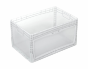 Eurobox-System Systémová krabice Eurobox s boční klopou 60 x 40 x 32 cm, průhledná