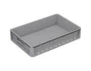Eurobox-System Systémová krabice Eurobox, pevná stěna 60 cm x 40 cm x 12 cm, šedá