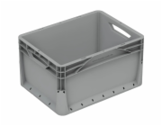 Eurobox-System Systémová krabice Eurobox, pevná stěna 40 cm x 30 cm x 22 cm, šedá