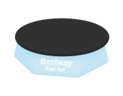 Bestway PVC kryt pro bazén Fast Set Pool O 240 cm černý kulatý