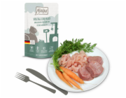 Mjamjam Mokré krmivo Squeeze Pouch Telecí a krůtí s chutnou mrkví 125g