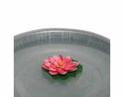 Dekorativní květ leknínu, plovoucí, EVA, průměr 18 cm, růžový