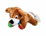 Jollypaw Plyšový pes s lanem 17 cm