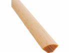 Döllken Profiles Čtvrtkruh borovicový 22 mm x 22 mm délka...