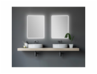 DSK Zrcadlo Design LED stříbrné Rio 80 cm x 60 cm