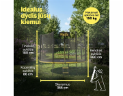 HATIS TRAMPOLÍNA S ŽEBŘÍKEM 366 CM