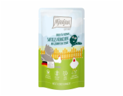 MjAMjAM mokré krmivo pro kočky s víčkem Chicks & Friends, kuře a špenát, 125 g