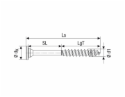 Spax Univerzální šroub se zapuštěnou hlavou T-Star plus drive O 5 mm x 87 mm 10 kusů