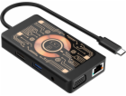 Baseus QUALO Transparentní USB-C HDMI Hub s funkcí bezdrá...