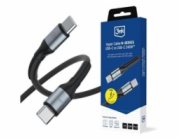 3mk Hyper Cable N-SERIES C to C 3m PD 3.0  QC 3.0 48V/5A 240W Black