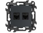 Kontakt-Simon Simon 24 Dvojitá počítačová zásuvka RJ45 ka...