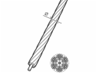 CONACORD Ocelové lano 6 x 7-FC verze O 3 mm, prodáváno v ...