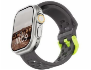 Urban UAG Civilian - silikonový řemínek pro Apple Watch řady 4-6 a SE 1-3, 44 mm / řady 7-9, 45 mm / řady 10-11, 46 mm / Ultra 1-3, 49 mm (kouřový / aktivní neon)