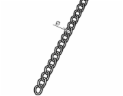 CONACORD Ocelový řetěz na nádrž , kroucený, O 1,5 mm x 5 mm, poniklovaný, prodává se na metráž