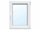 Bílé PVC okno, Uw-0,91/Š, trojité zasklení, 100x120 cm (Š...