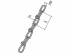 CONACORD Uzlovaný řetízek , ocel, 2,8 mm x 39 mm, chrom, ...