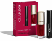 Clarins SADA CLARINS (OLEJOVÝ RŮŽOVÝ TÉMATO RTY RTY 03 TŘEŠŇOVÁ 7 ML + ŘASENKA WONDER VOLUME XXL 01 EXTREME BLACK 3 ML)