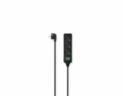 Hama 3cestný prodlužovací kabel s vypínačem, černý, 3 m