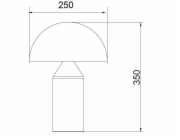 DOMOLETTI Stolní lampa T21067A, E27, volně stojící, 40W