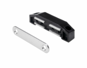 Hettich Magnetická západka XXL, pozinkovaná, 8 kg, 75 mm x 19 mm x 17 mm, černá