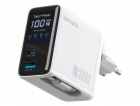 4smarts GaN Flex Screen AI 100W 2xUSB-C + USB-A bílá nabí...