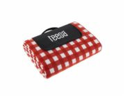 Pikniková podložka Teesa Blanket s izolací 200x300 cm TEESA - červená mřížka