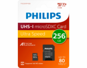 Philips MicroSDXC Card     256GB  Class 10 UHS-I U1 incl. Adapter
