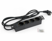 TRITON 10" rozvodný panel 4x230V DIN- 2m, černý