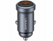 USAMS 30W USB-A/USB-C nabíječka do auta CC322