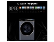 CHiQ Parní pračka 8 kg CHiQ CW086581AX ColorLuxe s barevným displejem + 12 let záruka na motor