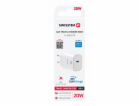 Swissten Síťový Adaptér Edge GaN 1x USB-C PD 20W Bílý