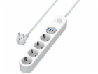 COLORWAY Prodlužovací napájecí přívod/ 4x Schuko/ 2x USB-...