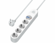 COLORWAY Prodlužovací napájecí přívod/ 4x Schuko/ 2x USB-C 20W/ 2x USB-A/ kabel 2m
