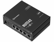 Teltonika RUTC42 průmyslový router   4x LAN, 1x WAN, Dual modem, SIM + eSIM, 2x LTE, Wi-Fi 6