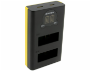 PATONA nabíječka pro digitální kameru Dual GoPro Hero 13 USB-C s LCD