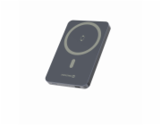 Swissten Power Bank Fusion 5000 mAh S Nabíjením Apple Watch (Kompatibilní S Magsafe) Stříbrná