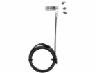 DICOTA Universal Security Cable Lock,3 Exchangeable heads...