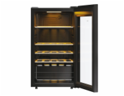 Haier Wine Bank 50 Serie 3 HWS34GGH1 Kompresorová chladnička na víno Stojací Černá 34 lahev/lahve