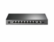 TP-LINK TL-SG1210P TP-Link CCTV switch TL-SG1210P (8xGbE, 1xGbE uplink, 1xSFP, 8xPoE+, 63W, fanless)