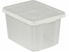 CURVER Essentials Úložný box s víkem Průsvitná 26l
