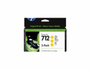 HP 712 3-Pack 29-ml Yellow DesignJet Ink Cartridge
