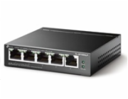 TP-Link switch TL-SF1005LP (5x100Mb/s, 4xPoE, 41W, fanless)
