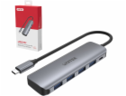 HUB USB Unitek uHUB P5 + 4portový USB 3.1 šedý (H1107A)