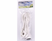 Prodlužovací kabel EMOS se zemí 1 bílý zásuvka 5m (P0115)